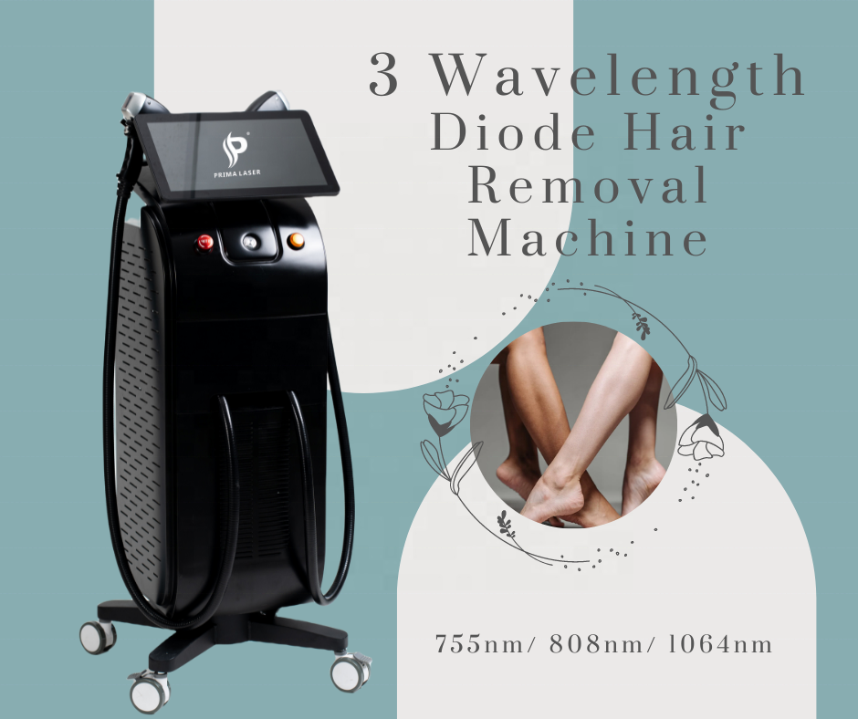 Professional hair removal laser 1800W ice titanium laser hair removal 755 808 940 1064mm diode laser hair removal machine price