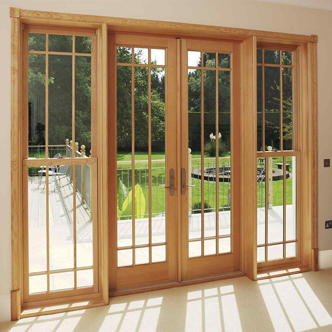 Latest design interior sliding pocket doors solid wood sliding doors