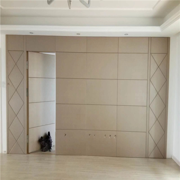 Banquet hall acoustic movable wooden soundproof sliding room folding partition wall