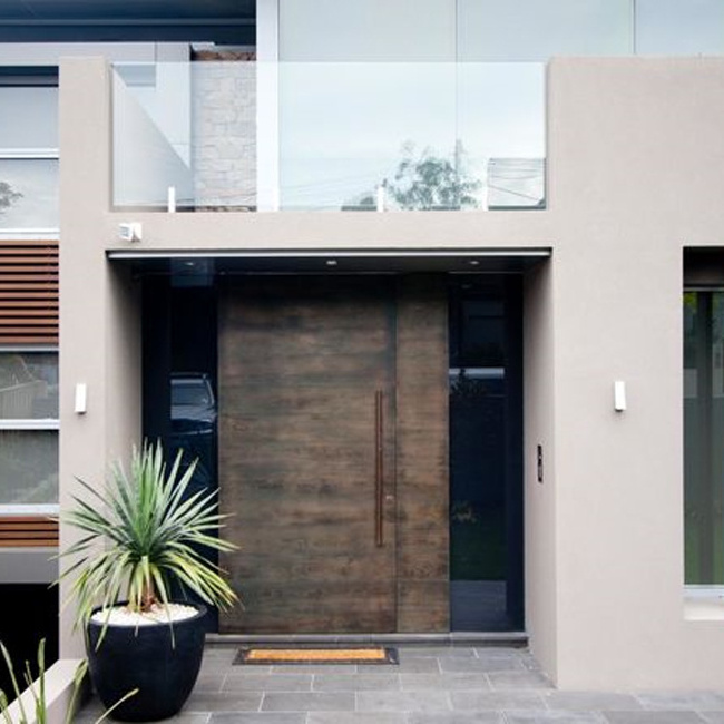 Remarkable Modern Front Wooden Pivot Entry Doors