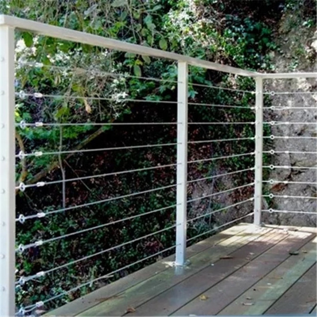 Post And Rope Railing Stainless Steel stair railing design handrail post Cable Railing/Wire ...