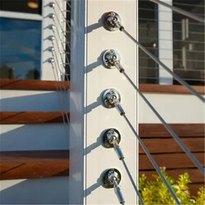 Stainless Steel stair railing design handrail post Cable Railing/Wire Rope Fittings