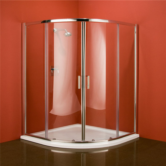 Europe Hot Sale Elegant Design Shower Enclosure Glass With Flat Edge Safety Corner