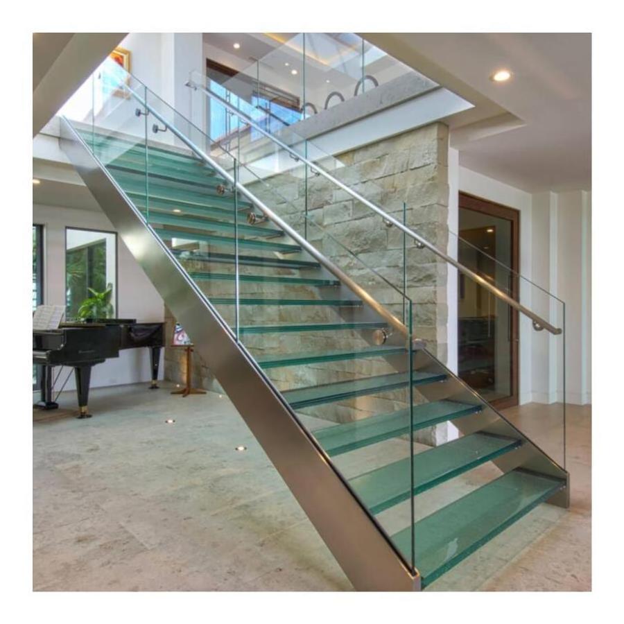 Prima laminated safety glass staircase designs duplex house spiral staircase outdoor staircae