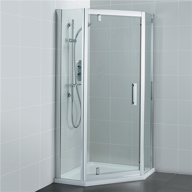 Europe Hot Sale Elegant Design Shower Enclosure Glass With Flat Edge Safety Corner