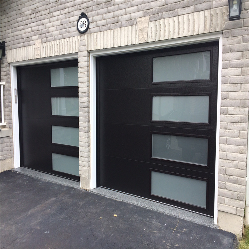 9X7 Garage Door Panels Magnetic Garage Door Windows Modern Black Garage Doors