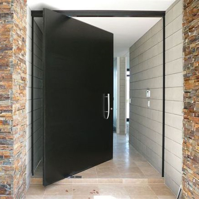 Remarkable Modern Front Wooden Pivot Entry Doors