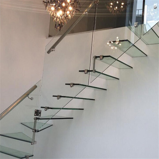 stair led lighting glass floating staircase