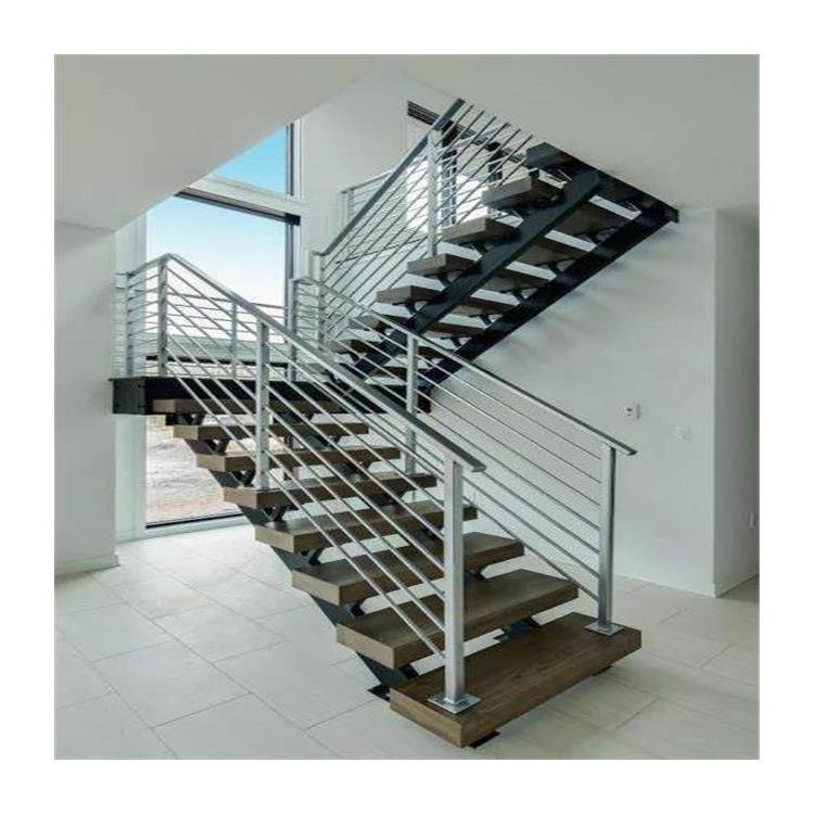 Factory Price Furniture Stainless Steel Stairs Stainless Steel Stringer Straight Staircase