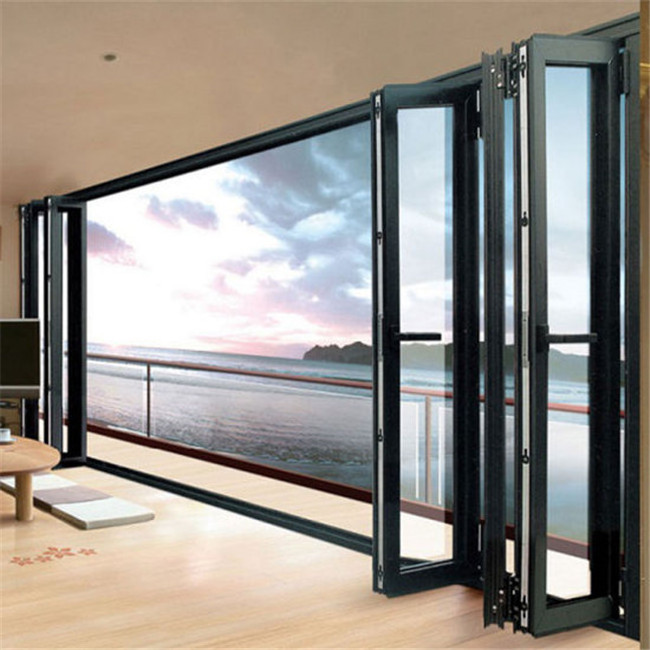 Soundproof used exterior doors for sale Accordion Bifold door