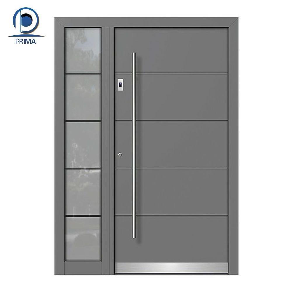 Prima European Grand Design Modern Cast Aluminum Door Modern Entry Exterior Security Steel Door