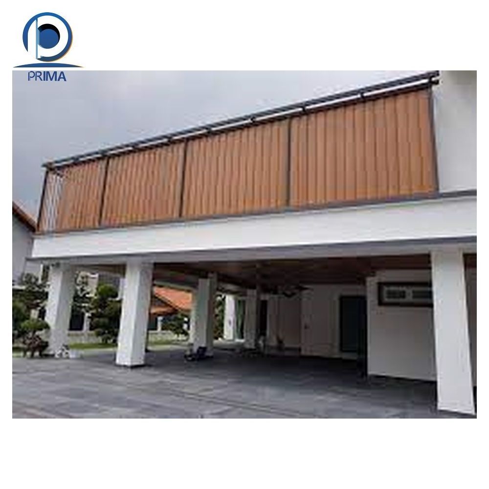 Prima Aluminum Blindfold Louvers Facade Automatic Motorized Aluminum Window Louver