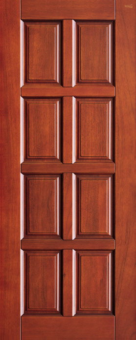 Prima factory prices prefabricated solid wood walnut wood wooden door