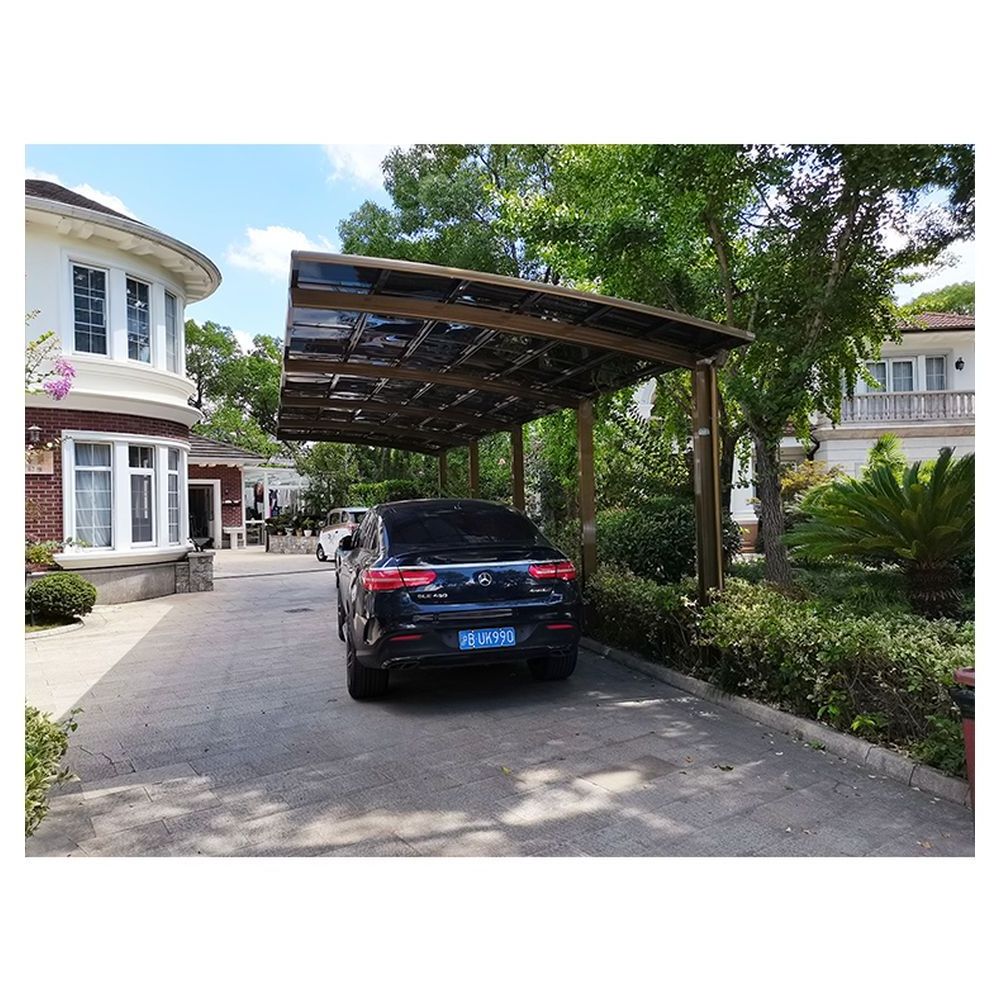 Easy Installation Carport Modern Gazebo Electric Louver Roof Pavilion With LED Light Four Season Waterproof Pergola