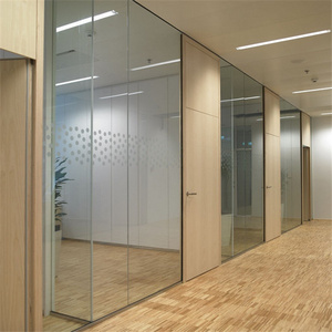 Movable sound proof partition wall glass pvc office partition wall operable glass wall