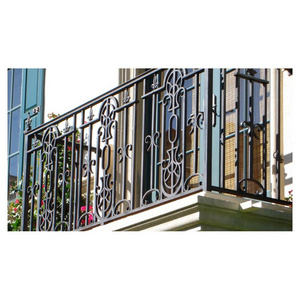 Prima Iron Fence Steel Modern Designs Portable Fence Panels Wrought Black Pickets Iron Site Fencing