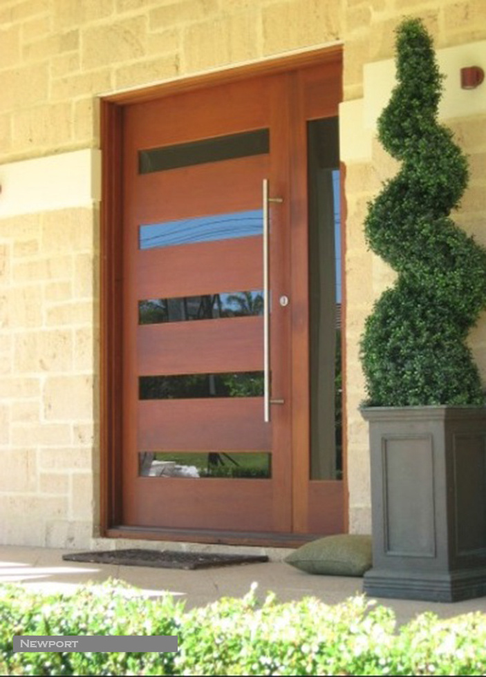 American standard high-quality solid wooden pivot door front door designs