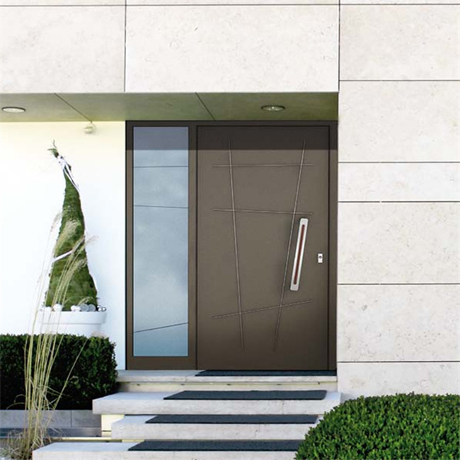 Stainless steel good quality single swing design soundproof double door