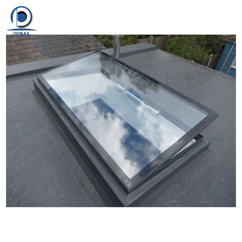 Prima Skylight Customized Modern Artificial Cover Retractable Skylight Dome Aluminum System For Roof Window Skylight