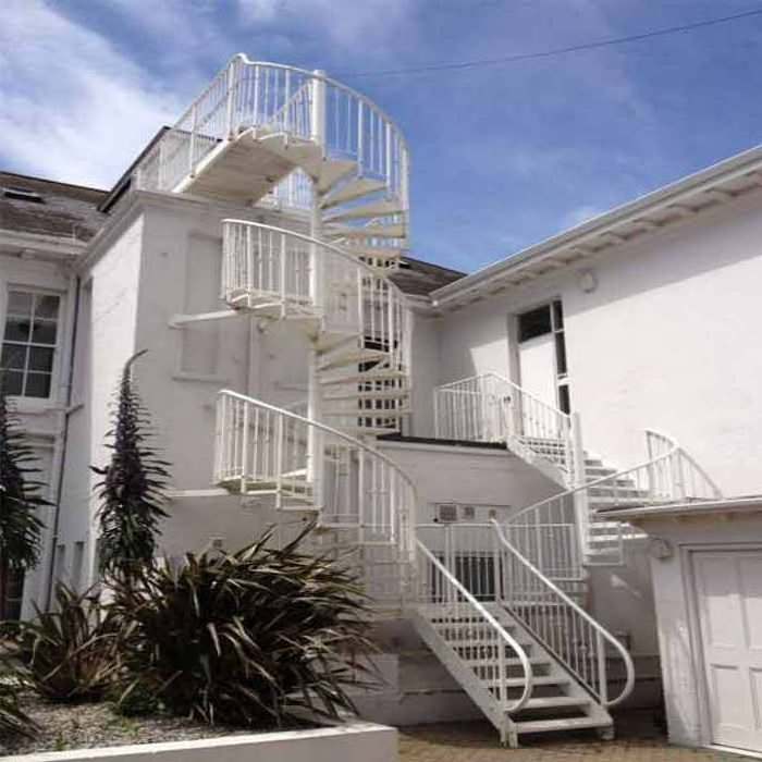 HOTEL FIRE ESCAPE outdoor spiral steel stairs/galvanized steel spiral stair