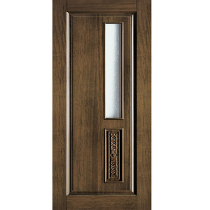 Prima factory prices prefabricated solid wood walnut wood wooden door