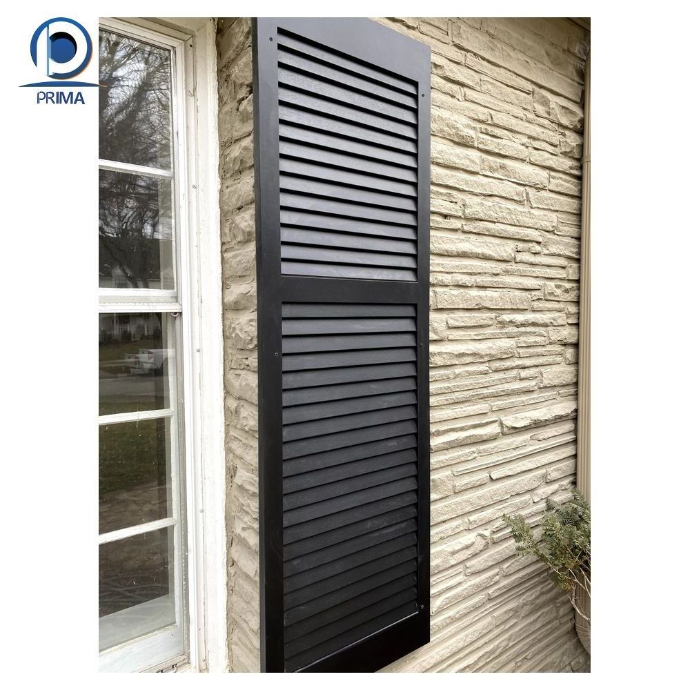 Factory Direct Jalousie Window White Sunscreen Horizontal Louver Plantation Shutters