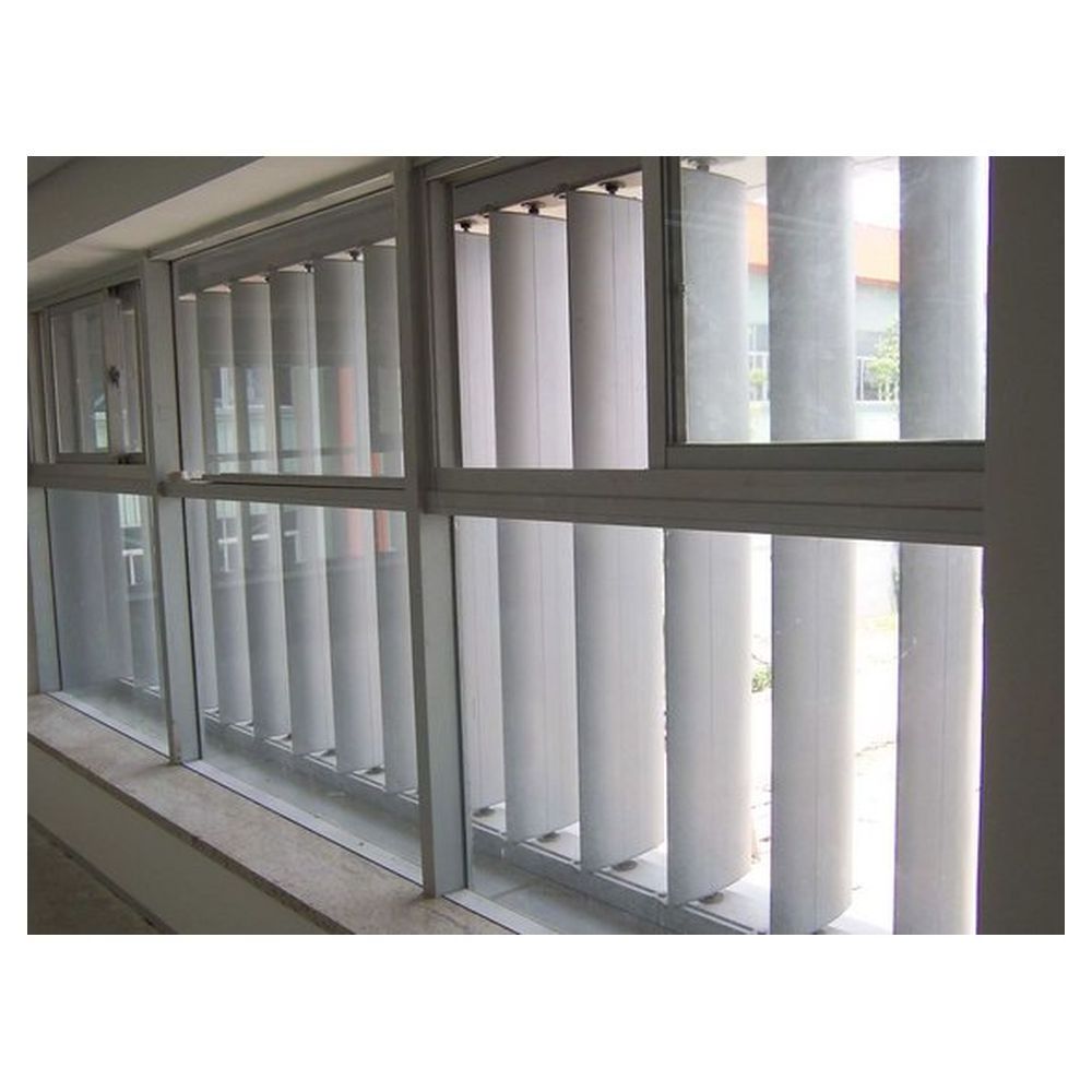 Factory Direct Jalousie Window White Sunscreen Horizontal Louver Plantation Shutters