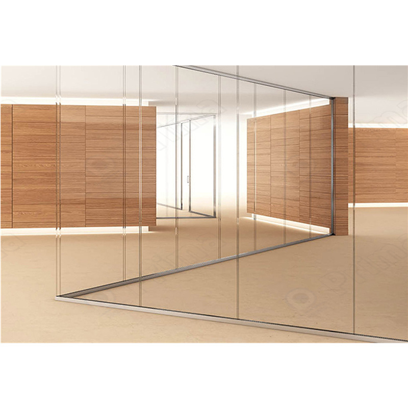 Modern office aluminium profile wall dividers soundproof partition glass wall