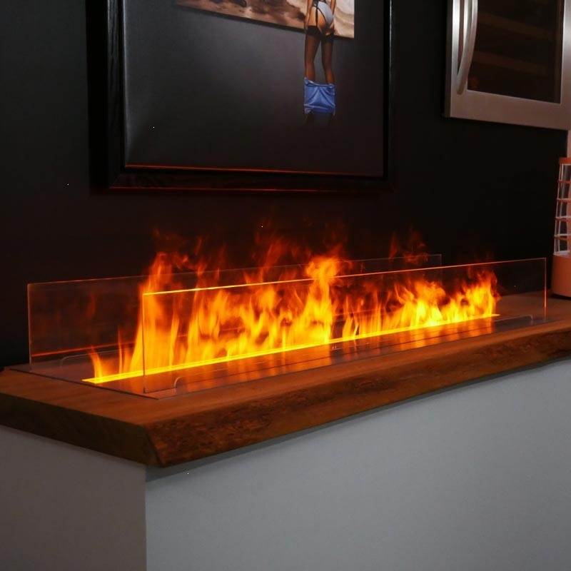 Prima Customized Modern Metal Remote Control Outdoor Gas Linear Burner Bio Fireplace