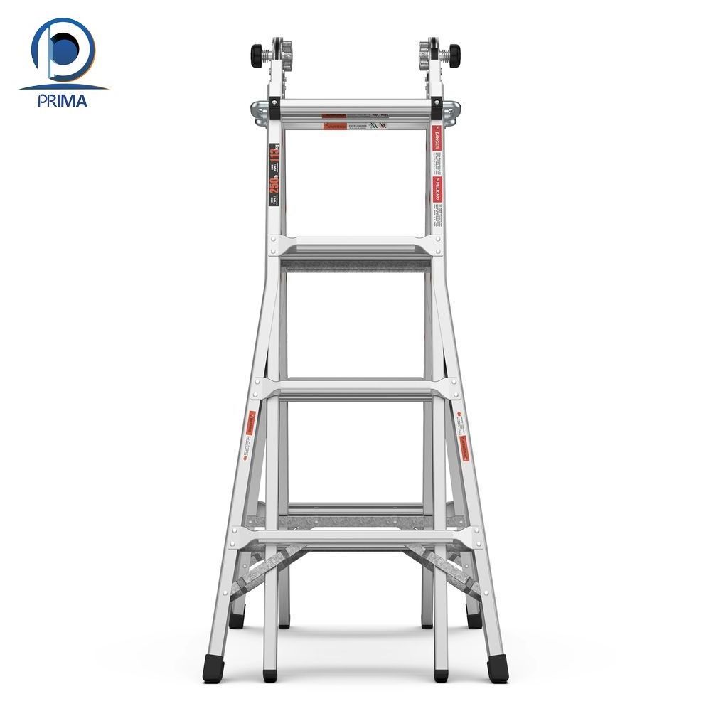 Prima  ood Service Multi-Pole Scaffolding Projecting Aluminium Scaffold Step Monkey Ladder Steel Ladder