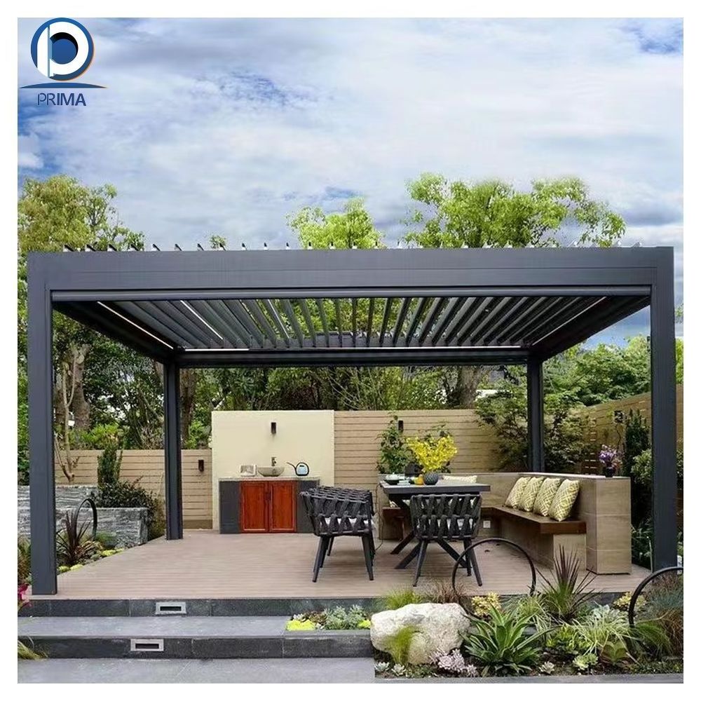 Prima Wrought Iron Dome Pergola Electric Gazebo Pergola Canopy & Gazebo & Pergola