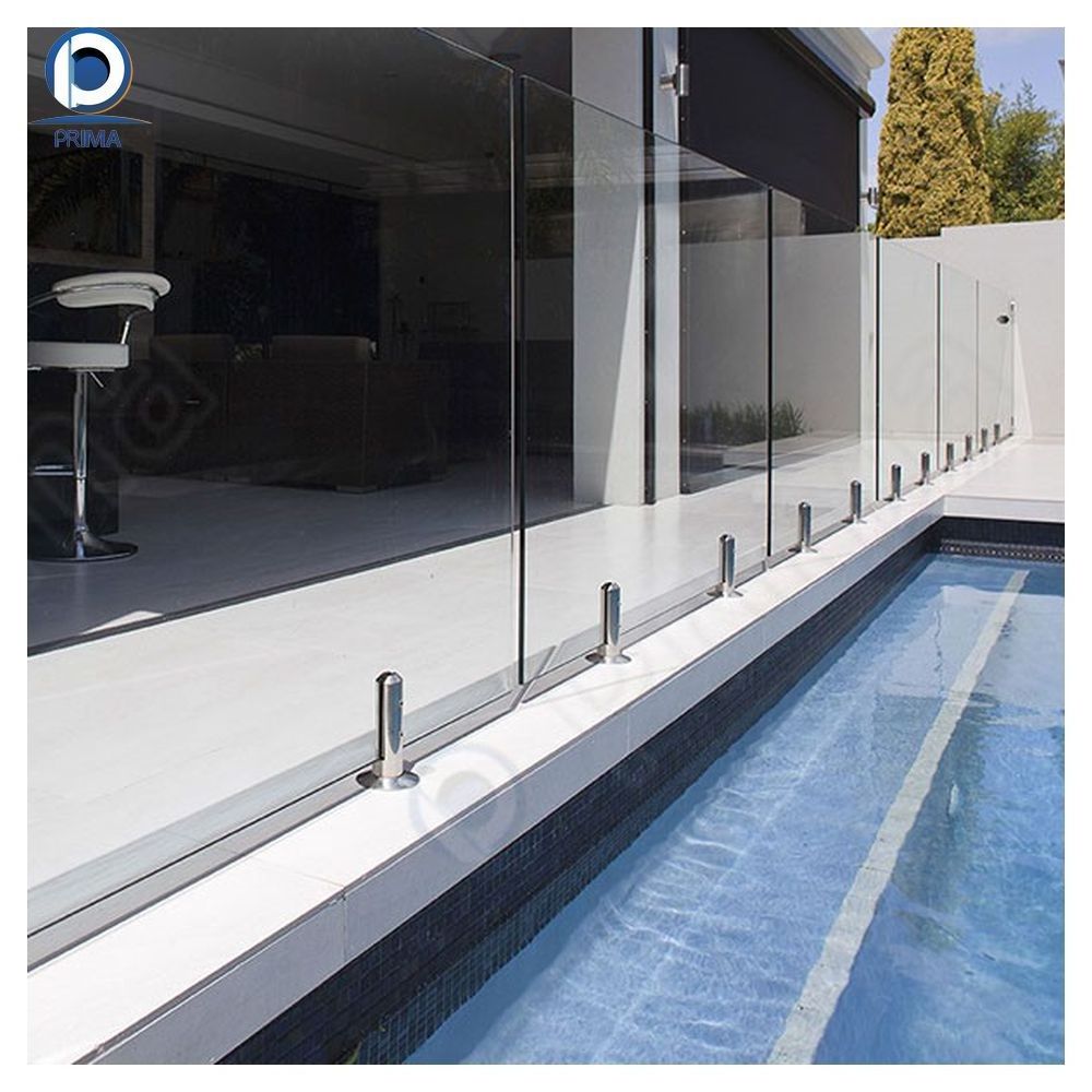 Prima Glass Railing Honeycomb Double Layer Aluminium Alloy Rails N-T Transparency Acrylic Handrail Crystal Baluster