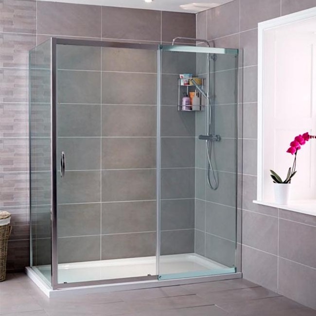 Safety stainless steel sliding frameless raindrop glass shower door