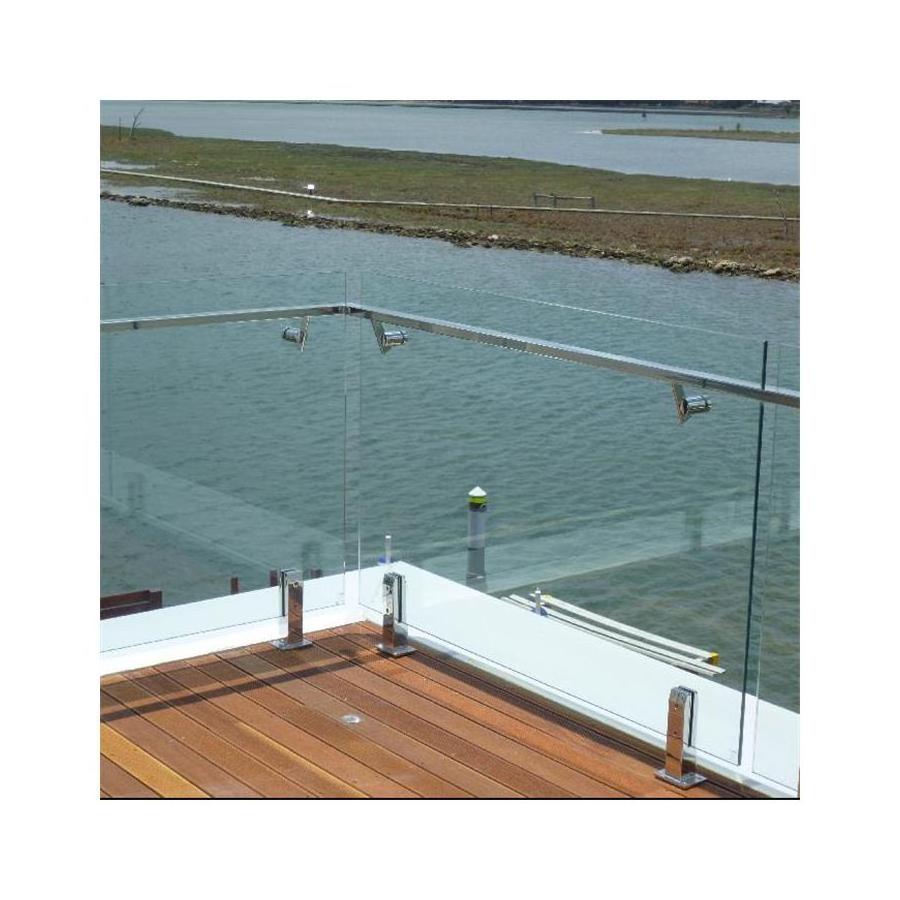 Prima Glass Railing Honeycomb Double Layer Aluminium Alloy Rails N-T Transparency Acrylic Handrail Crystal Baluster