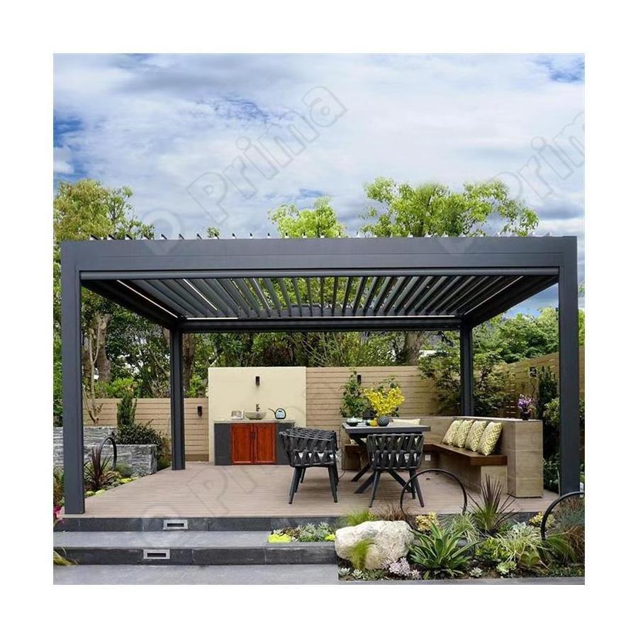 Aluminum pergola parts modern bioclimatic system pergola aluminium garden pergola