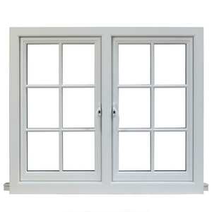 custom White custom glass window casement window with grill design