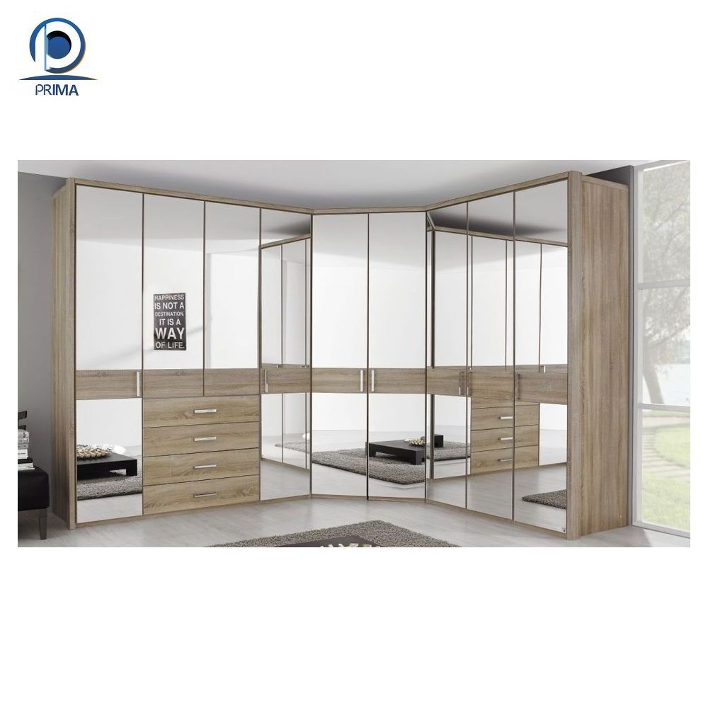 Prima New villa white modern madam closet wardrobe with sliding doors