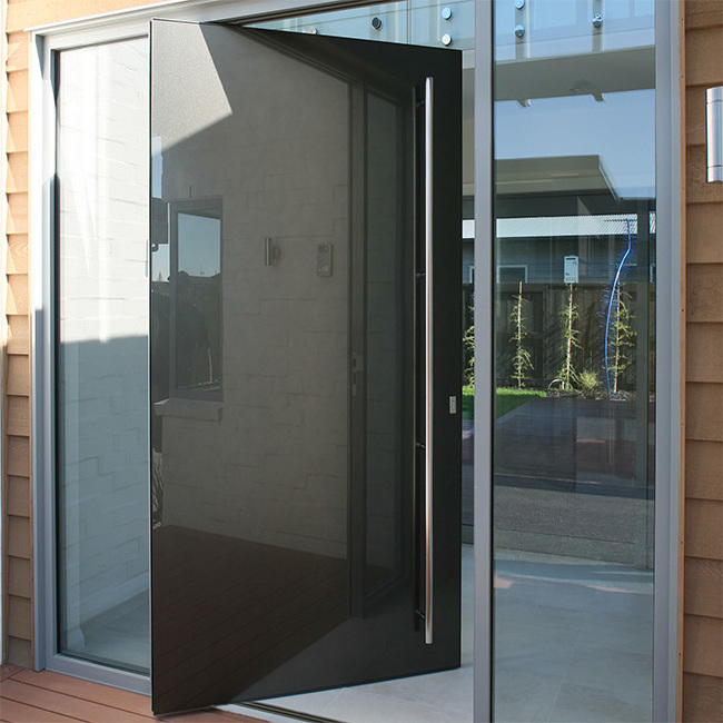 Prima tempered glass aluminum pivot door Modern style aluminum pivot door with tempered glass pivot door