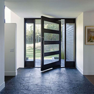 Prima tempered glass aluminum pivot door Modern style aluminum pivot door with tempered glass pivot door