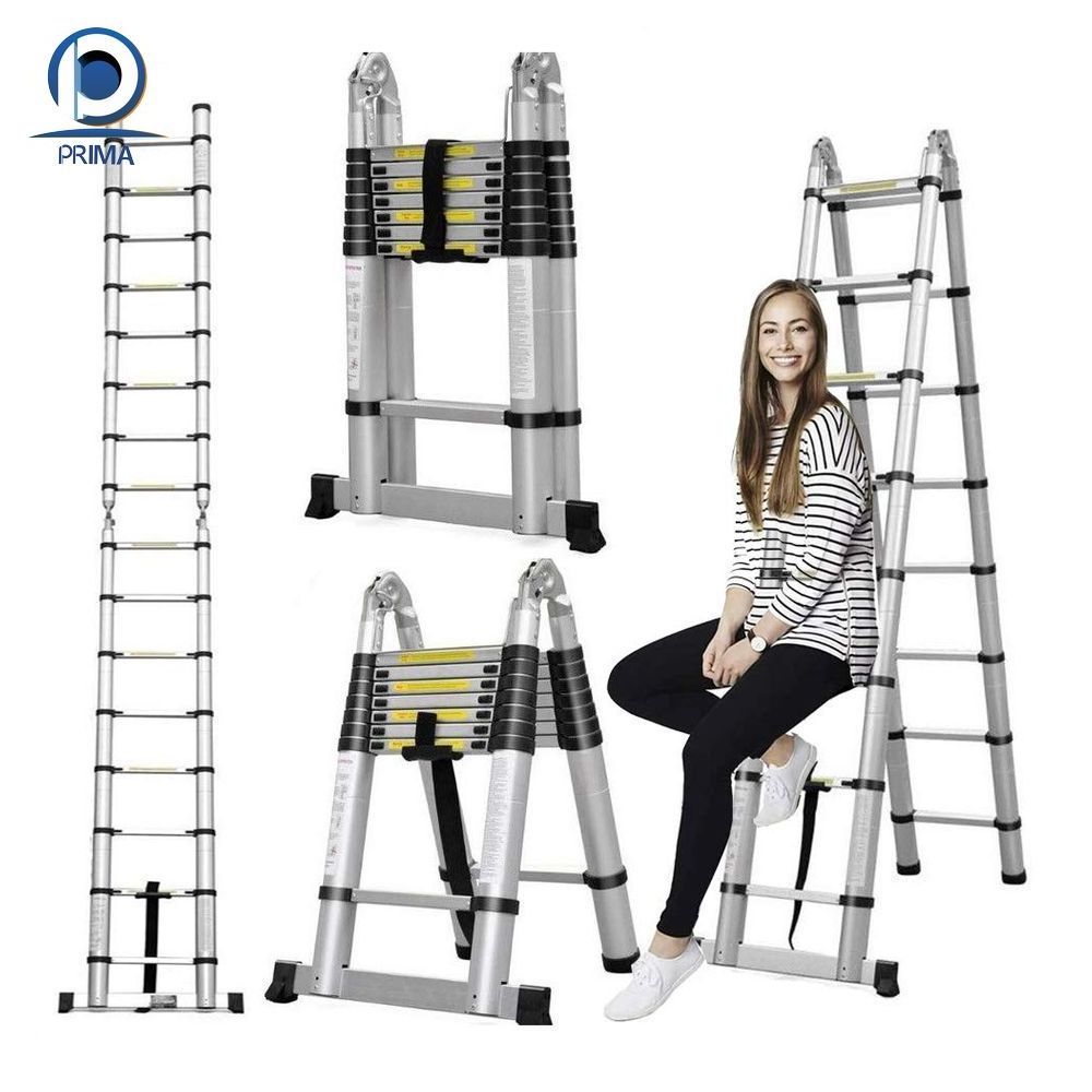 Prima Aluminum Side Step Ladder, Folding Ladder Hinge, Aluminum Ladder with Big Hinge