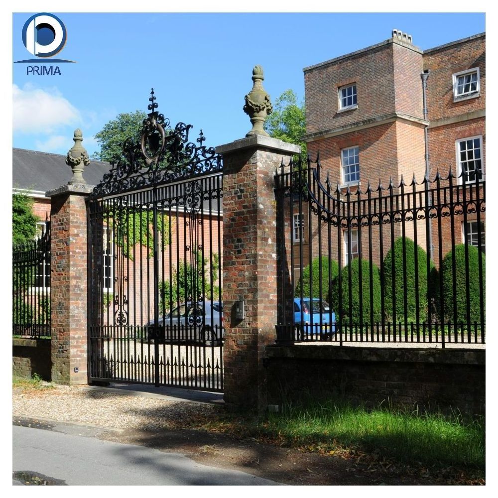 PRIMA Wrought Iron Gates  Wrought Iron Driveway Gate Villa Swing Gates French Exterior Gate Wrought Iron