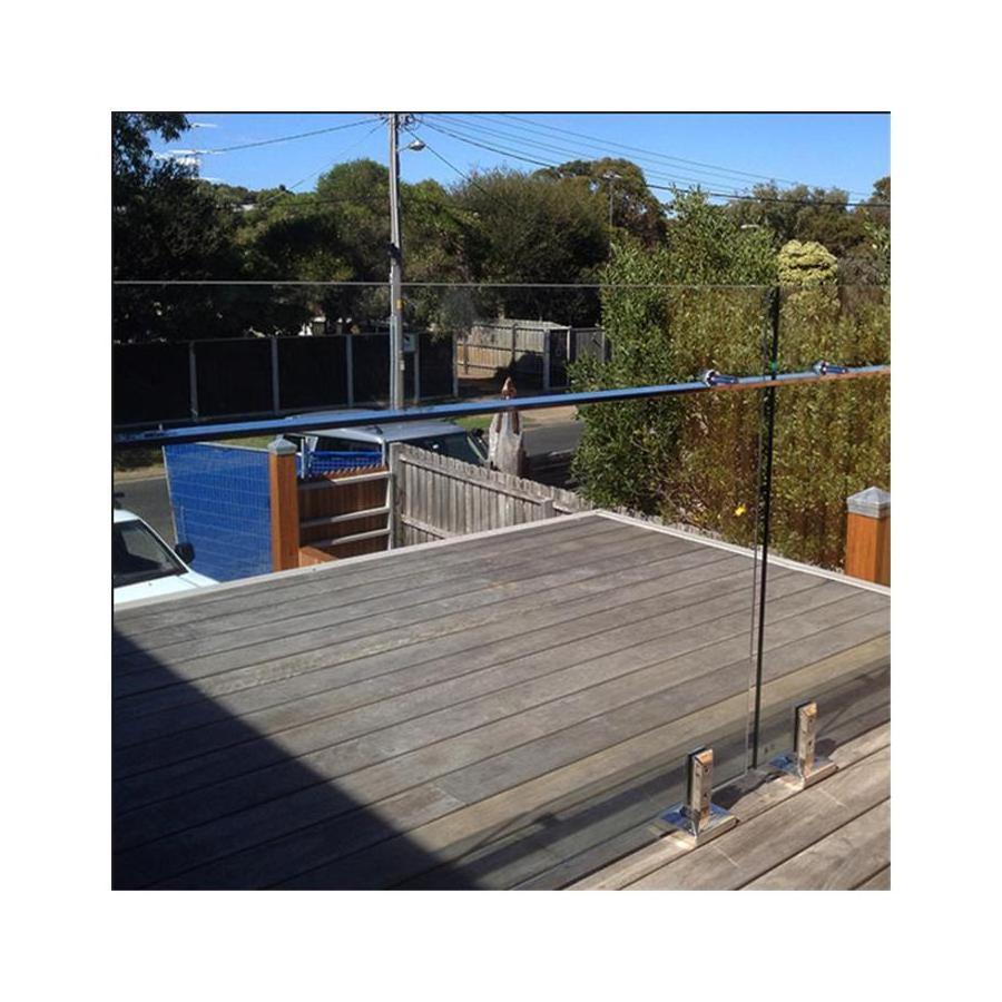 Prima Glass Railing Glass Sliding Door Clamp Floor Standing Stainless Steel Hand Rail Bracket Balustrades