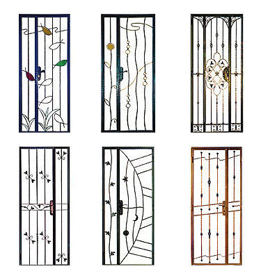 Modern house ornaments driveway double door welded wrought iron garden gate