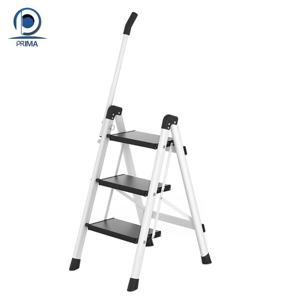 Folded Telescopic Extendable Ladder Red Herringbone Ladder Aluminum Household Ladder Steps