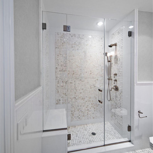 Glass Sliding Door / Simple Rectangular Frameless Shower Enclosure