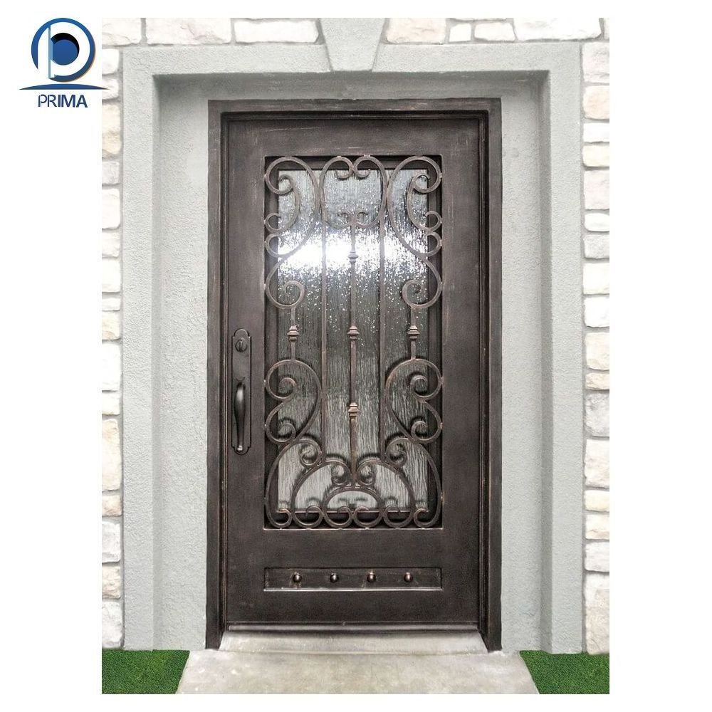 PRIMA Wrought Iron Gates Modern  Main Gate Design Wrought Iron Gate Parts Metal Gates Wrought Iron