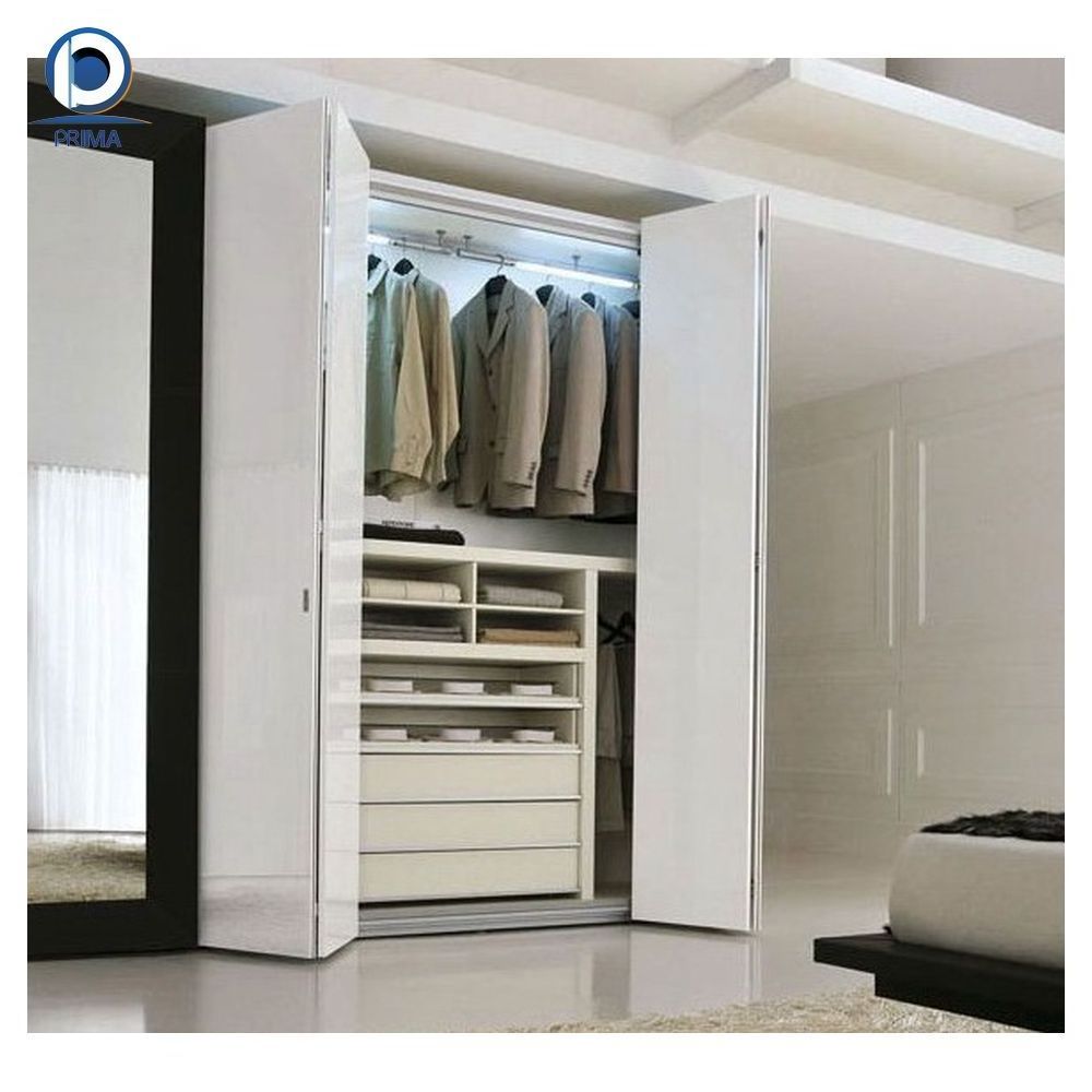 Prima New villa white modern madam closet wardrobe with sliding doors