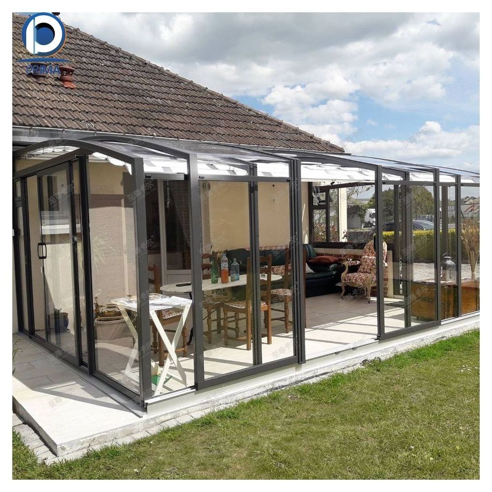 Prima  Sunroom Aluminum Kits Popular Design High India Glass Hot  Insulated Sunroom