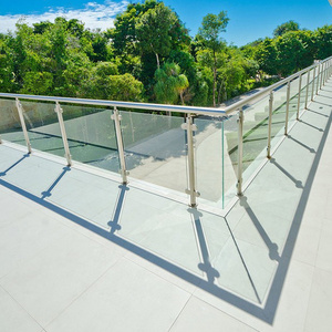 Prima Railing Balcony Pool Fence Glass Spigot Glass Railing And Sliding Doors Foshan Curved Frameless Glass Railing For Stairs