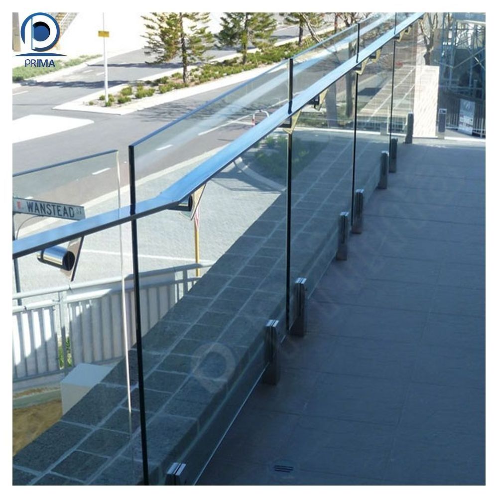 Prima Glass Railing Honeycomb Double Layer Aluminium Alloy Rails N-T Transparency Acrylic Handrail Crystal Baluster